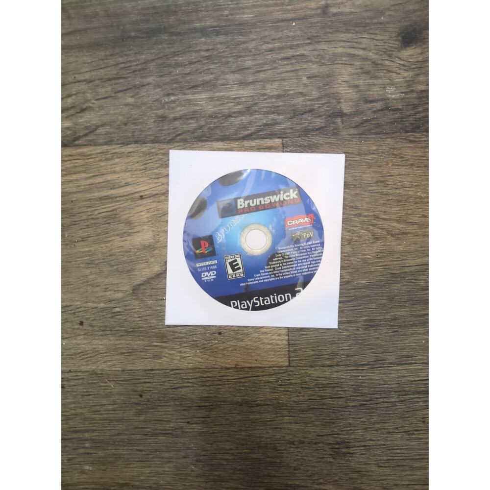 Brunswick Pro Bowling (Sony PlayStation 2, 2007) Disc Only